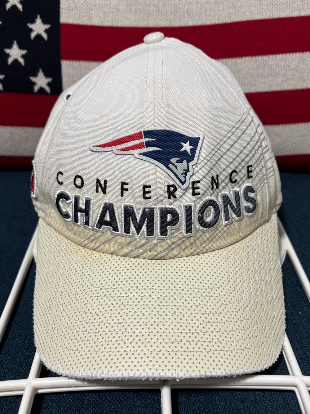 New England Patriots Conference Champions Hat - White/Tan - Picture 2 of 12